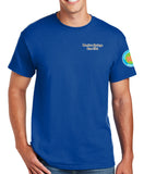 Anniversary Patch 50-50 Blend Short Sleeve Unisex Shirt. Comes in Multiple Colors.