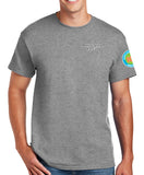 Anniversary Patch 50-50 Blend Short Sleeve Unisex Shirt. Comes in Multiple Colors.