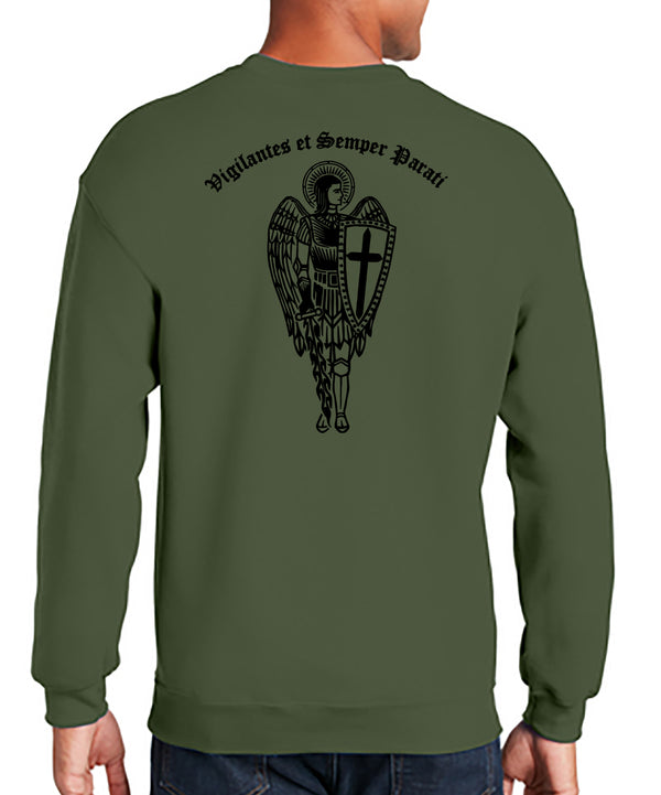 Archangel 6 4th Crewneck Unisex Sweatshirt (Black Design). This shirt IS approved for PT.