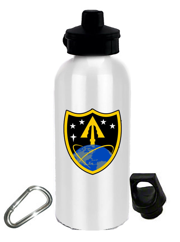 Multiple Designs - 20 oz Stainless Steel Water Bottle with Stem/Straw Top and Spare Lid with Carabiner.