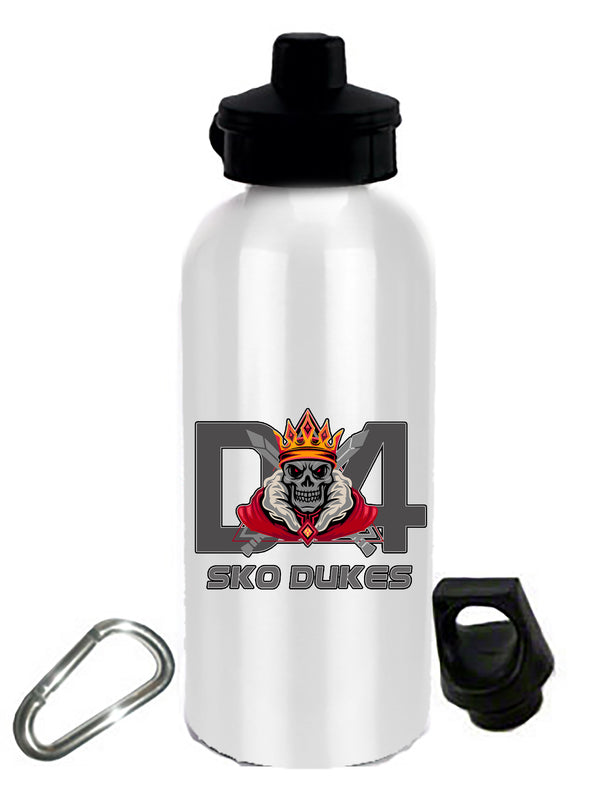 20 oz Stainless Steel Water Bottle with Stem/Straw Top and Spare Lid with Carabiner.