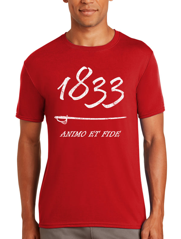 Limited Edition 1833 Performance Unisex Shirt.  This shirt is NOT approved for PT