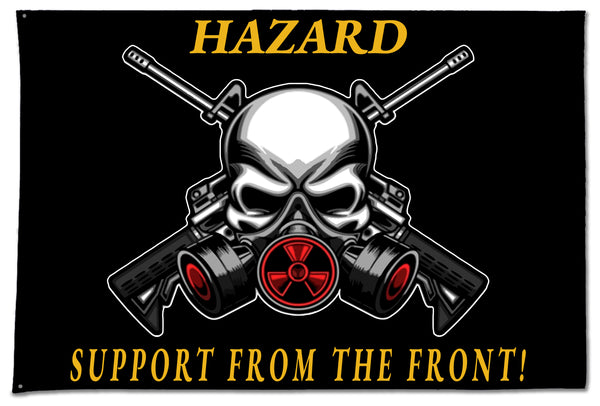 Hazard Flag. One Sided with Grommets. Comes in multiple sizes.