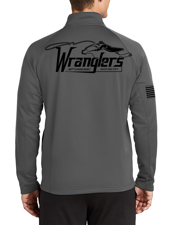 Wranglers 1/2 Pullover Sweatshirt, Black Design. This sweatshirt is NOT Approved for PT