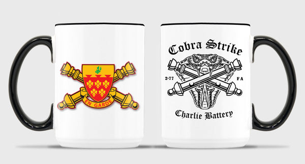 Cobra Strike 15 oz Coffee Mug- All White or White with Black Trim