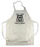 Apron 33" x 25" with large front pocket.