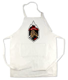 Apron 33" x 25" with large front pocket.