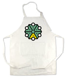 Apron 33" x 25" with large front pocket.