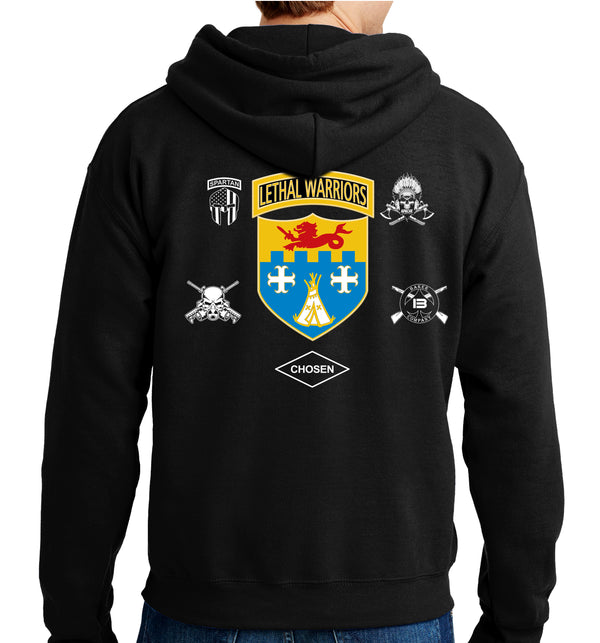 Brigade Lethal Gear Unisex Unit Hoodie Sweatshirt. This sweatshirt is NOT approved for PT