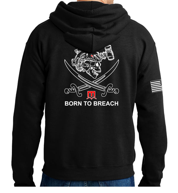 Born to Breach Hoodie Sweatshirt. This sweatshirt is NOT approved for PT.