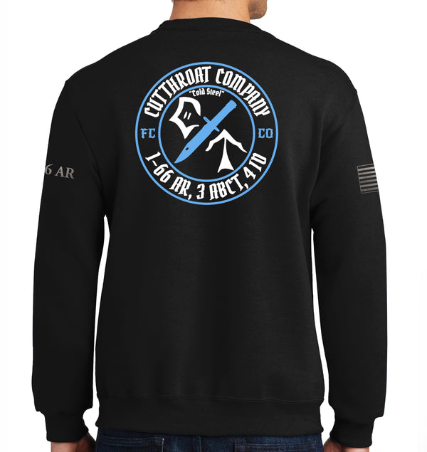 Cutthroat 50-50 Blend Crewneck Unisex Sweatshirt. This shirt IS approved for PT.