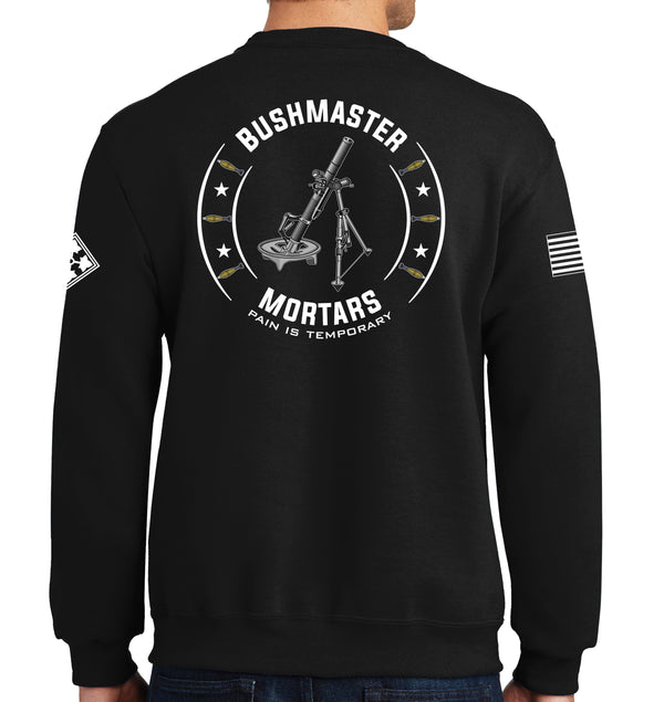 Bushmaster Mortars Crewneck Unisex Sweatshirt. This shirt IS approved for PT.