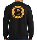 500# Club Black Unisex PT Sweatshirt. This sweatshirt is NOT Approved for PT