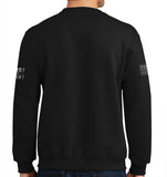 Black on Black Unisex Sweatshirt. This shirt IS approved for PT.