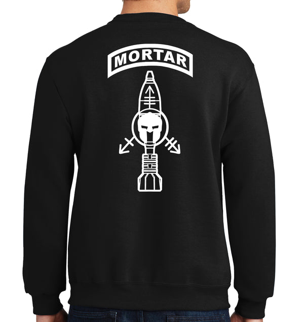 Mortar Lethal Gear Black Unisex PT Sweatshirt. This sweatshirt IS Approved for PT