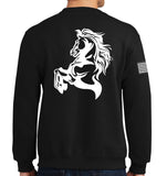 ROTC Crewneck Unisex Sweatshirt. This shirt IS approved for PT.