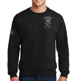 Bayonet Co Black on Black Unisex PT Sweatshirt. This sweatshirt IS Approved for PT