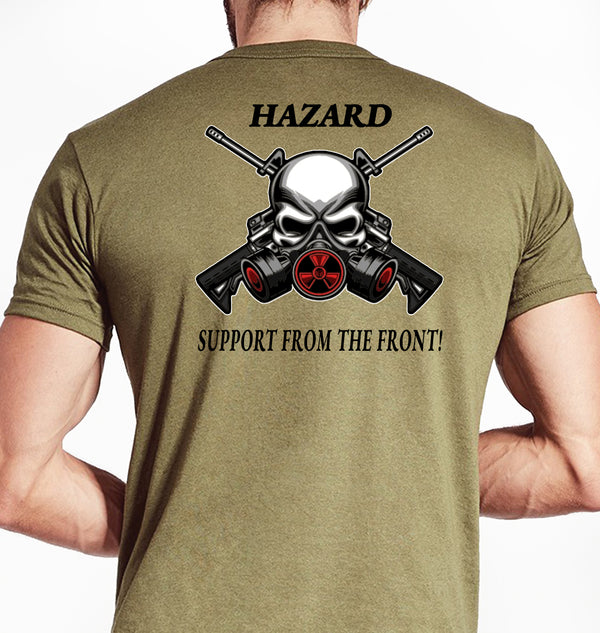 Hazard Lethal Gear Coyote Tan Unisex Shirt. This shirt is NOT approved for PT