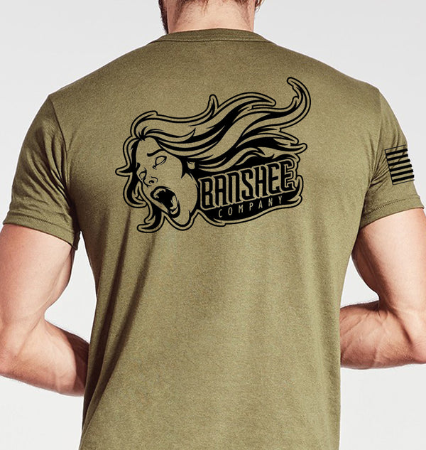 Coyote Tan Unisex Shirt (Black Design). This shirt is NOT approved for PT