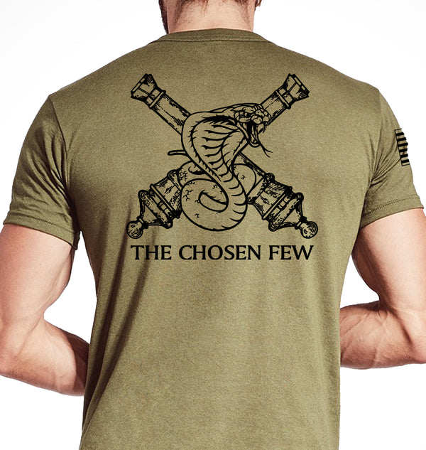 Chosen Coyote Tan Unisex Shirt (Black Design). This shirt is NOT approved for PT