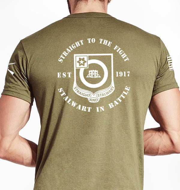 Coyote Tan Unisex Shirt (White Design). This shirt is NOT approved for PT