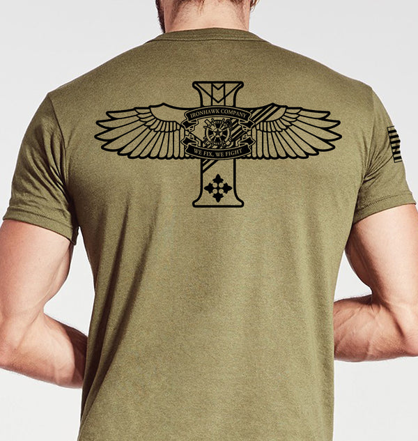 Ironhawk Co Coyote Tan Unisex Shirt. This shirt is NOT approved for PT