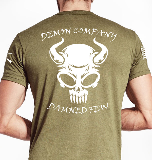 Demon Coyote Tan Unisex Shirt (White Design). This shirt is NOT approved for PT