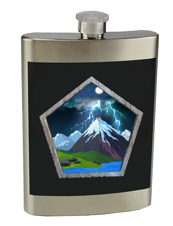 HHC 8 oz. Stainless Steel Flask with screw on lid.