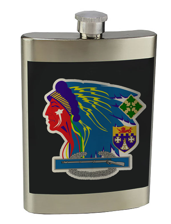 HQ 8 oz. Stainless Steel Flask with screw on lid.