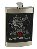 8 oz. Stainless Steel Flask with screw on lid.