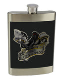 8 oz. Stainless Steel Flask with screw on lid.