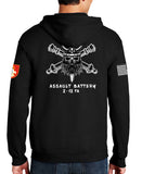 Assault Full Zipper Hoodie Sweatshirt. This sweatshirt is NOT approved for PT.