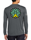 Long Sleeve Grey Performance PT Shirt. This shirt IS approved for PT.