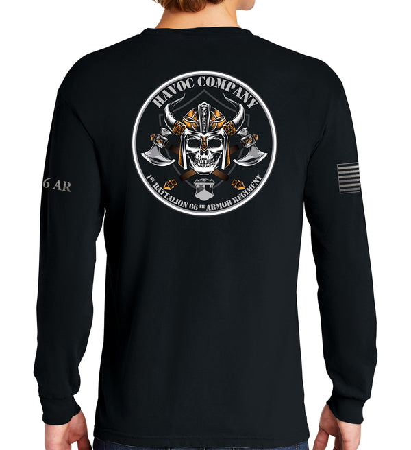 Havoc Long Sleeve 50-50 Blend Unisex Shirt. This shirt IS approved for PT