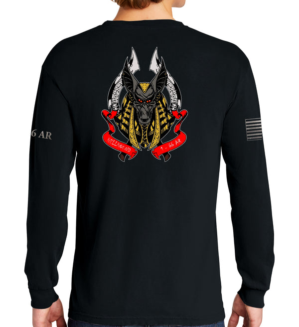 Hellhound Long Sleeve 50-50 Blend Unisex Shirt. This shirt IS approved for PT