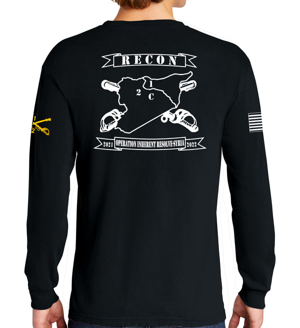 Comanche Long Sleeve 50-50 Blend Unisex Shirt. This shirt is NOT approved for PT