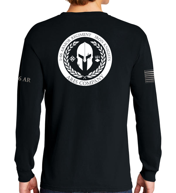 Ares Long Sleeve 50-50 Blend Unisex Shirt. This shirt IS approved for PT