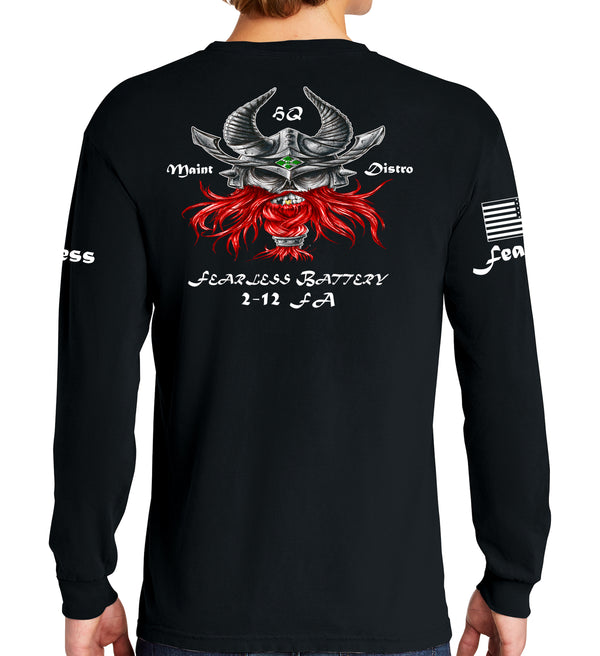 Fearless Long Sleeve 50-50 Blend Unisex Shirt. This shirt IS approved for PT