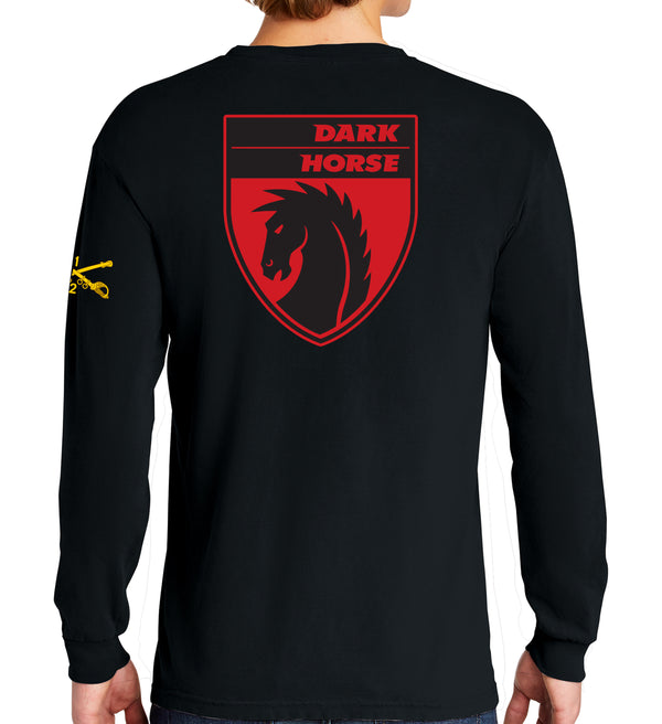 Darkhorse Long Sleeve 50-50 Blend Unisex Shirt. This shirt IS approved for PT