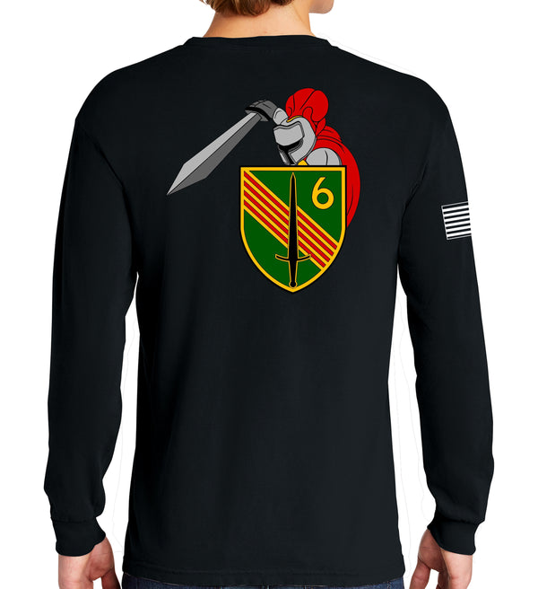 Guardians 6 4th Long Sleeve 50-50 Blend Unisex Shirt. This shirt IS approved for PT