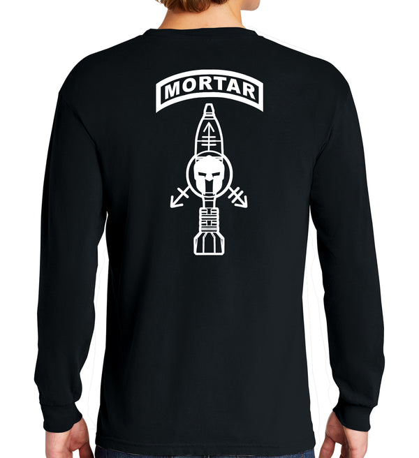 Mortar Lethal Gear Long Sleeve 50-50 Blend Unisex Shirt. This shirt IS approved for PT