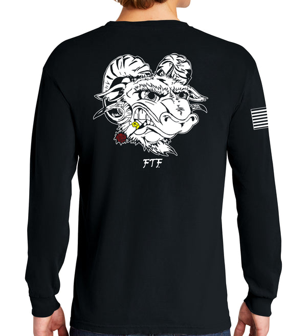 Blacksheep Long Sleeve 50-50 Blend Unisex Shirt. This shirt IS approved for PT