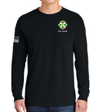 Metalic Long Sleeve 50-50 Blend Unisex Shirt. This shirt IS approved for PT