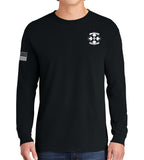 Long Sleeve 50-50 Blend (White Design) Unisex Shirt. This shirt IS approved for PT