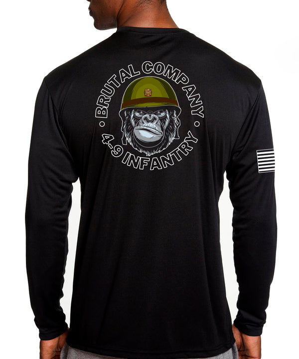 Brutal Company Long Sleeve Performance PT Shirt. This shirt IS approved for PT.