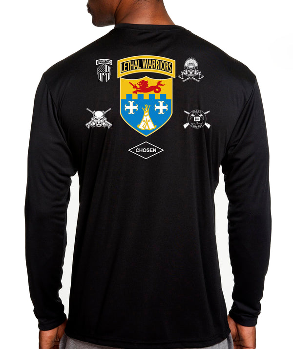 Brigade Lethal Gear Long Sleeve Performance Unisex Shirt. This shirt IS approved for PT