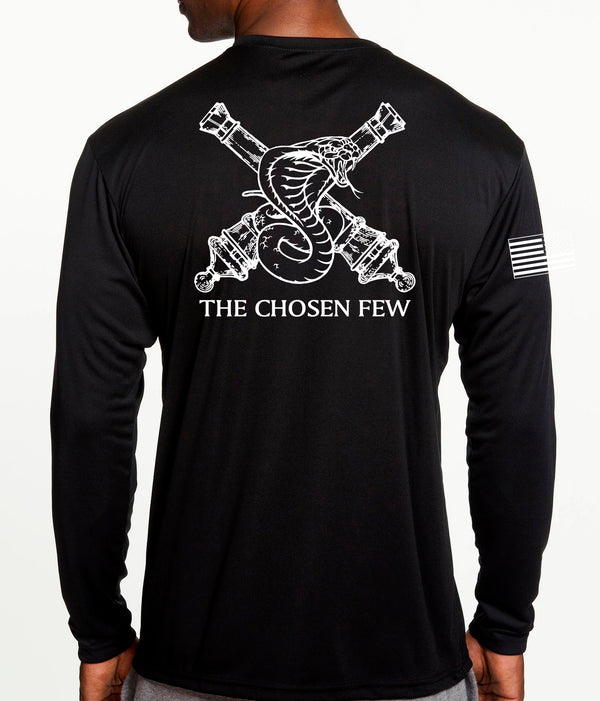 Chosen Long Sleeve Performance PT Shirt. This shirt IS approved for PT.