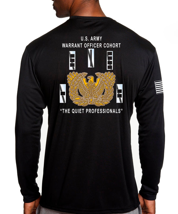 Warrant Officer Long Sleeve Performance Unisex Shirt. This shirt IS approved for PT