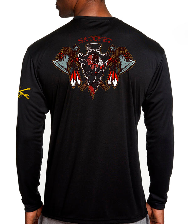 Hatchet Long Sleeve Performance PT Shirt. This shirt IS approved for PT.