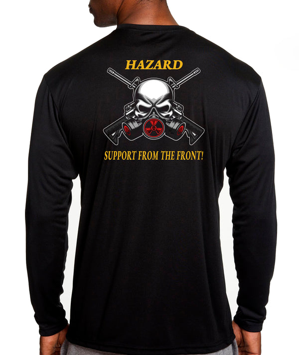 Hazard Lethal Gear Long Sleeve Performance Unisex Shirt. This shirt IS approved for PT